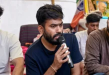 Cockroach Janta Party to Remain Non-Electoral Pressure Group, Prepares to Join Jharkhand Student Protests CJP founder Abhijeet Dipke addressing reporters during a core team strategy meeting