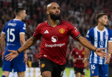Man United vs Atletico Madrid: Mbeumo seals comeback Bryan Mbeumo celebrates scoring twice for Manchester United against Atletico Madrid in Stockholm