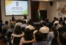 Indian community in China flags visa, social media issues Indian Ambassador Vikram Doraiswami meets the Indian community at the Embassy in Beijing