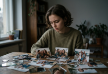 False Memories: Why Your Brain Can Remember Things That Never Happened Visual representation of false memories showing fragmented and distorted recollections.