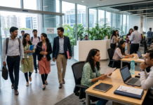 India’s Hiring Outlook Strengthens for October–December 2026 Indian professionals and recruiters in a modern workplace as hiring outlook strengthens for the final quarter of 2026