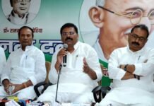 Outrage Erupts After JD(U) Chief Brushes Aside Jamui Molestation by Invoking Pre-2005 Era JD(U) Bihar state president Umesh Kushwaha speaking to media reporters in Patna