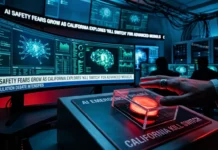The AI Kill Switch Explained: Why Building an Emergency Off-Switch Is Nearly Impossible Conceptual illustration of a glowing digital emergency stop button on an AI neural network interface