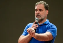 Indore Police Cite Rajiv Gandhi Assassination Inquiry in Security Note for Rahul Gandhi Event Congress leader Rahul Gandhi addressing a massive youth gathering during a public outreach event