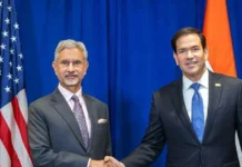 India-US Trade Pact 99% Complete, Tariffs and Visa Restrictions Not Aimed at New Delhi: Marco Rubio US Secretary of State Marco Rubio speaking alongside Indian officials during a diplomatic press conference in New Delhi.